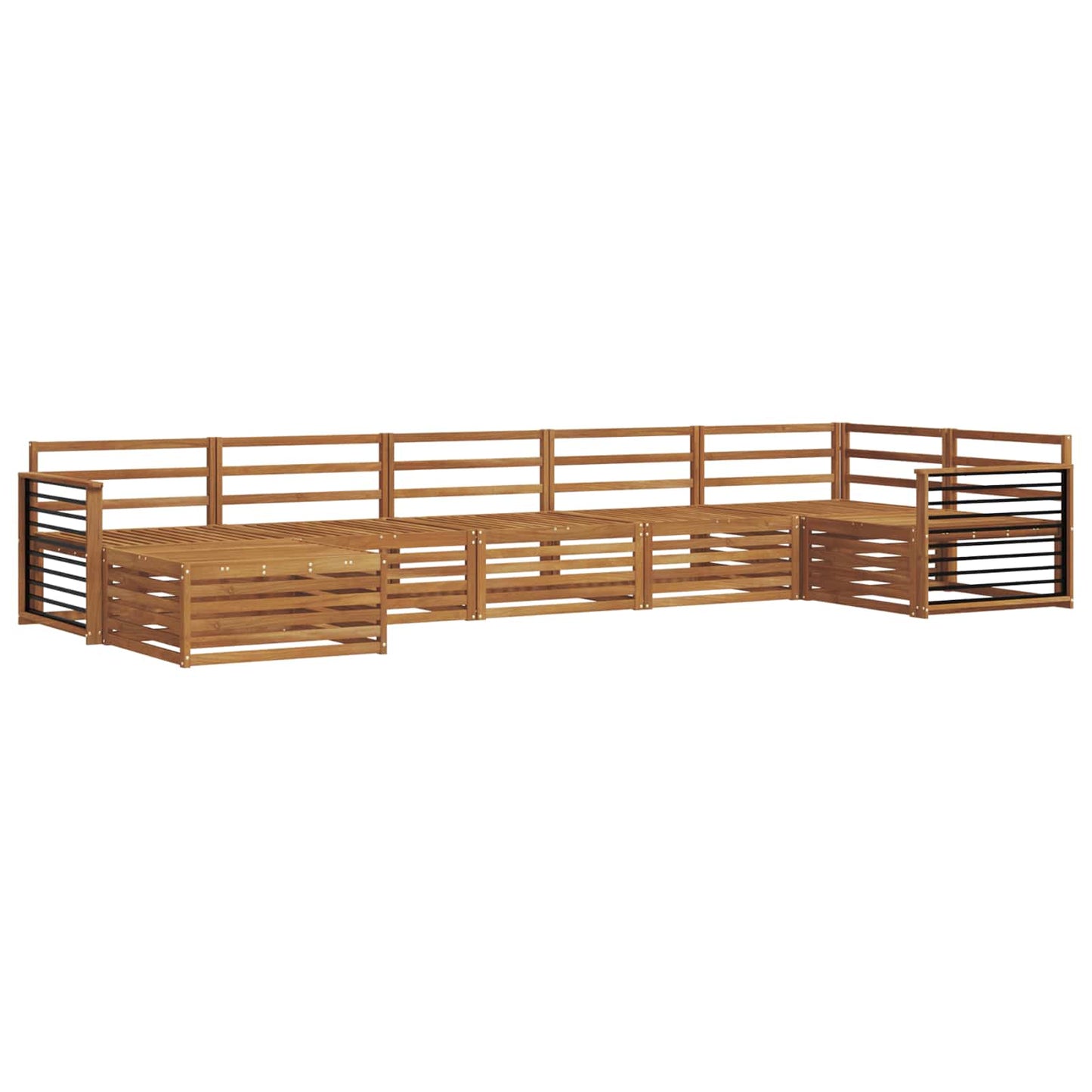 Outdoor-Sofagarnitur 7 pcs Natur