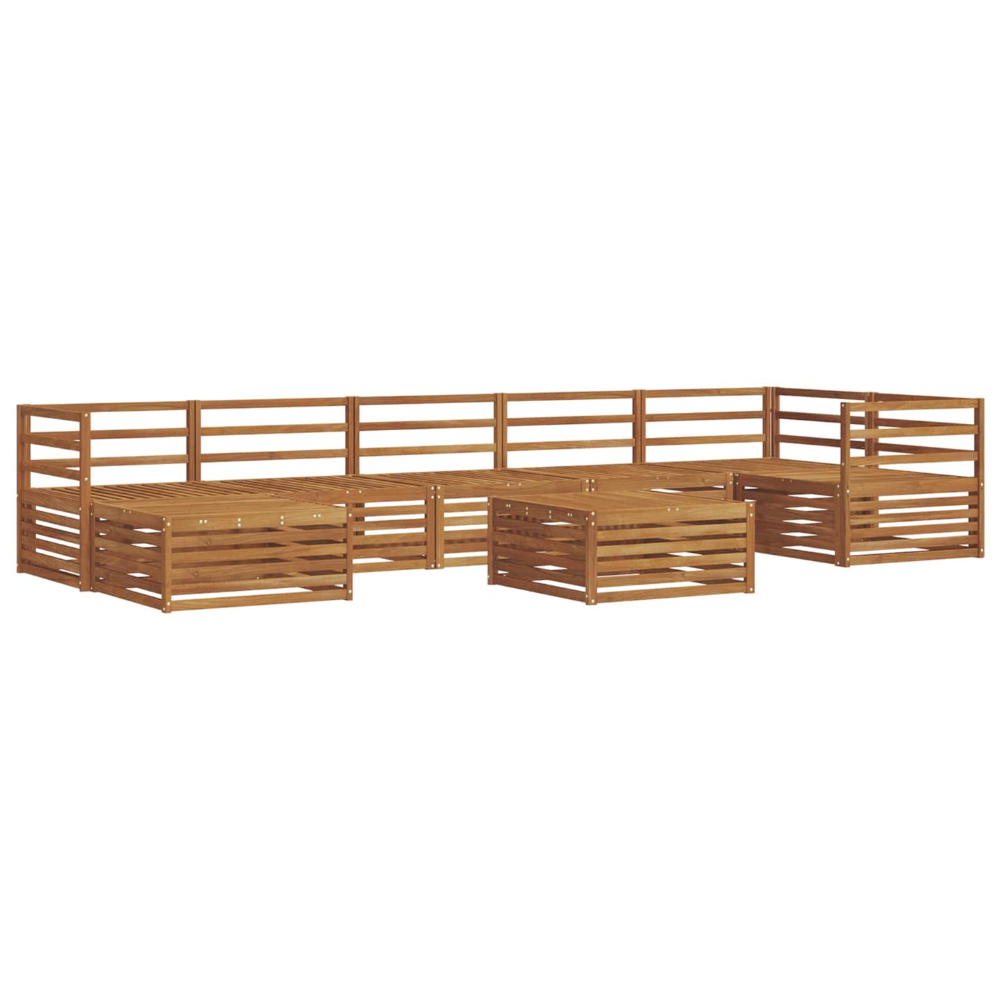 Outdoor-Sofagarnitur 8 pcs Natur