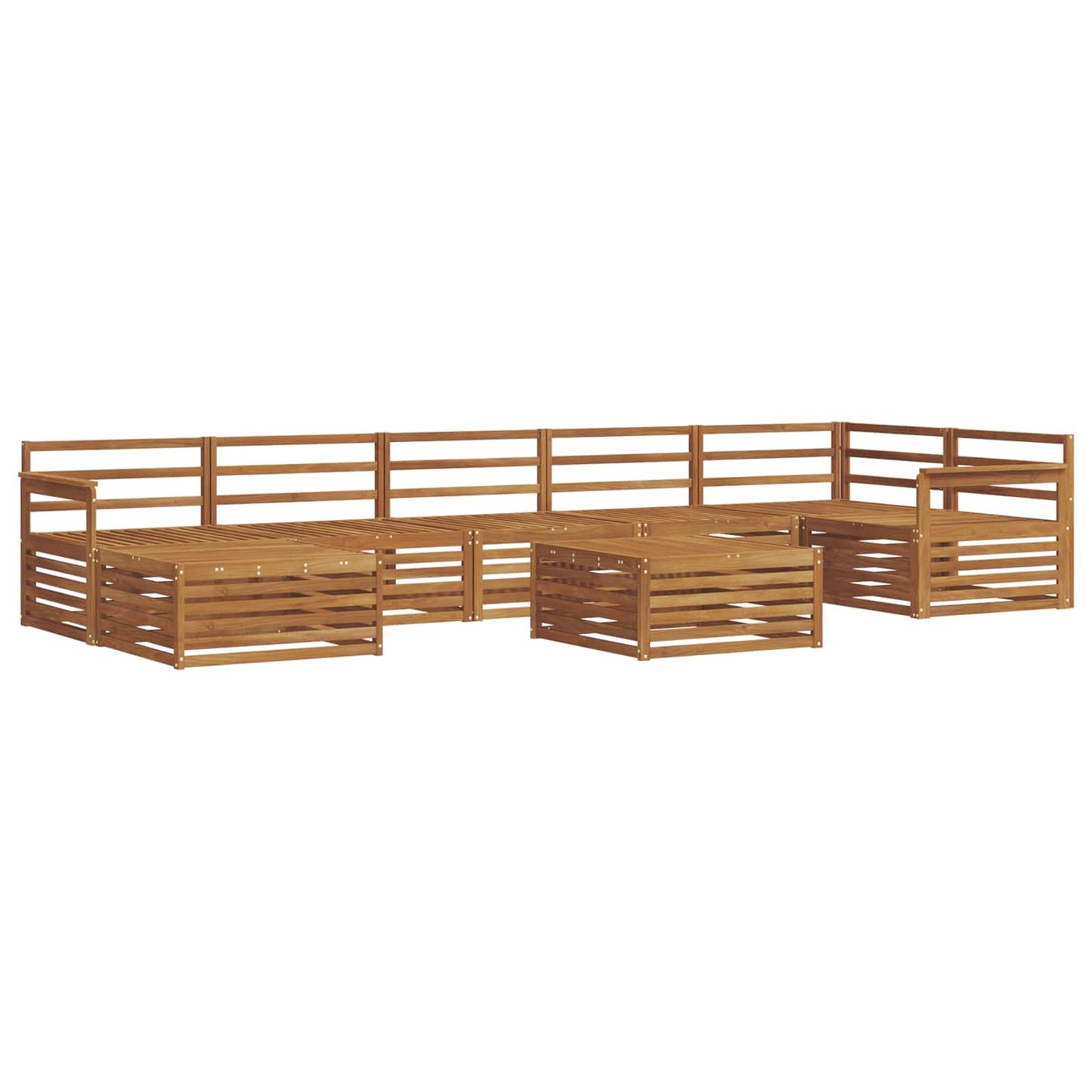 Outdoor-Sofagarnitur 8 pcs Natur