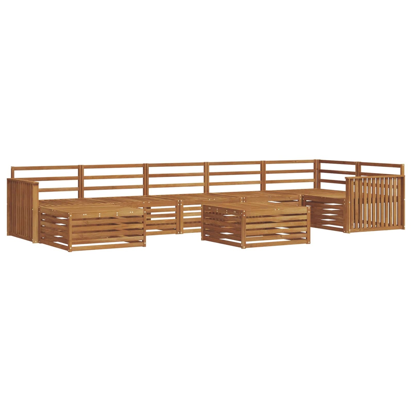 Outdoor-Sofagarnitur 8 pcs Natur