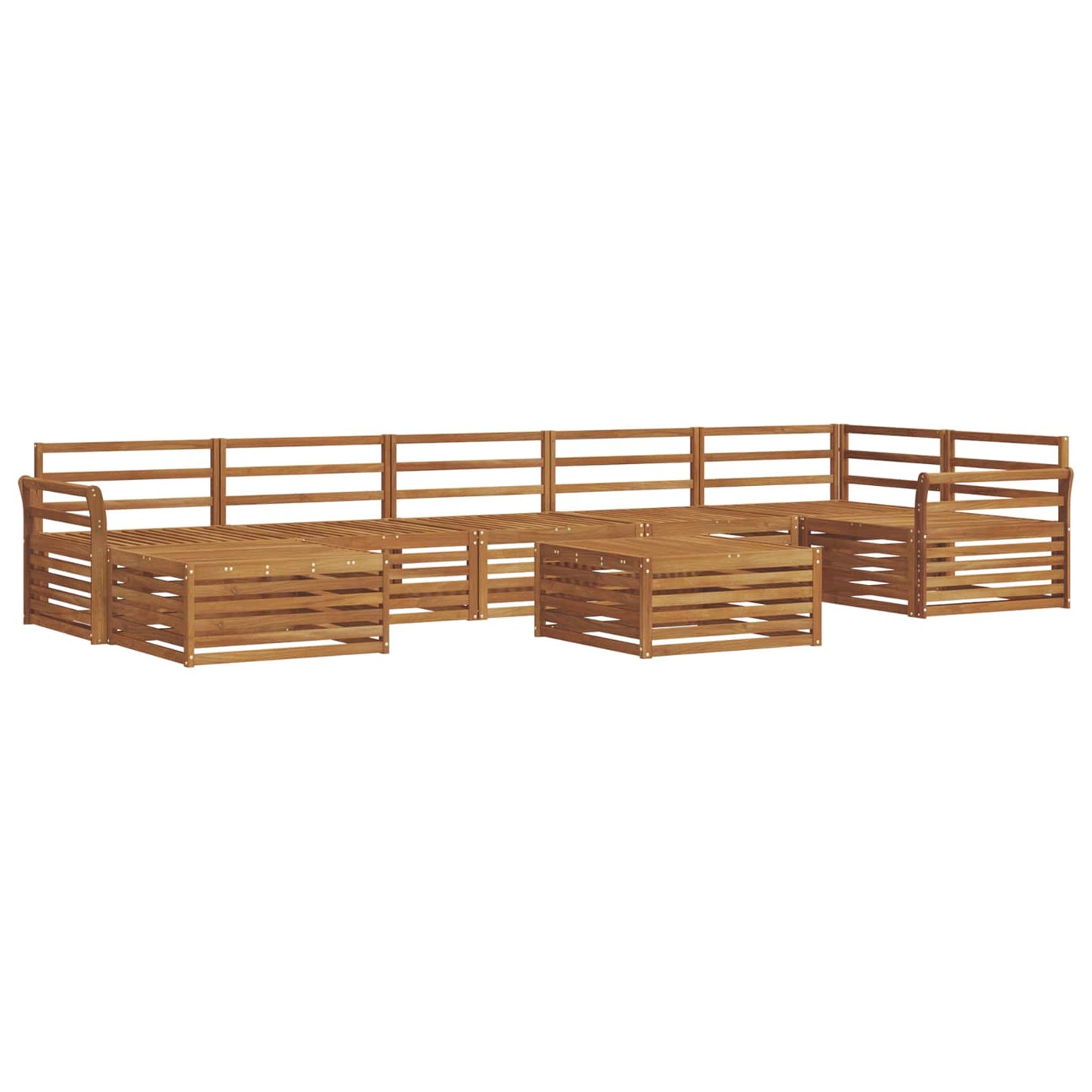 Outdoor-Sofagarnitur 8 pcs Natur