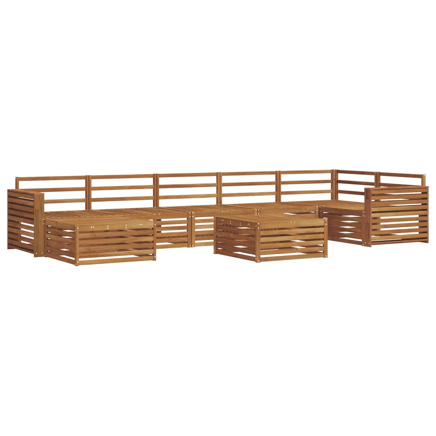 Outdoor-Sofagarnitur 8 pcs Natur