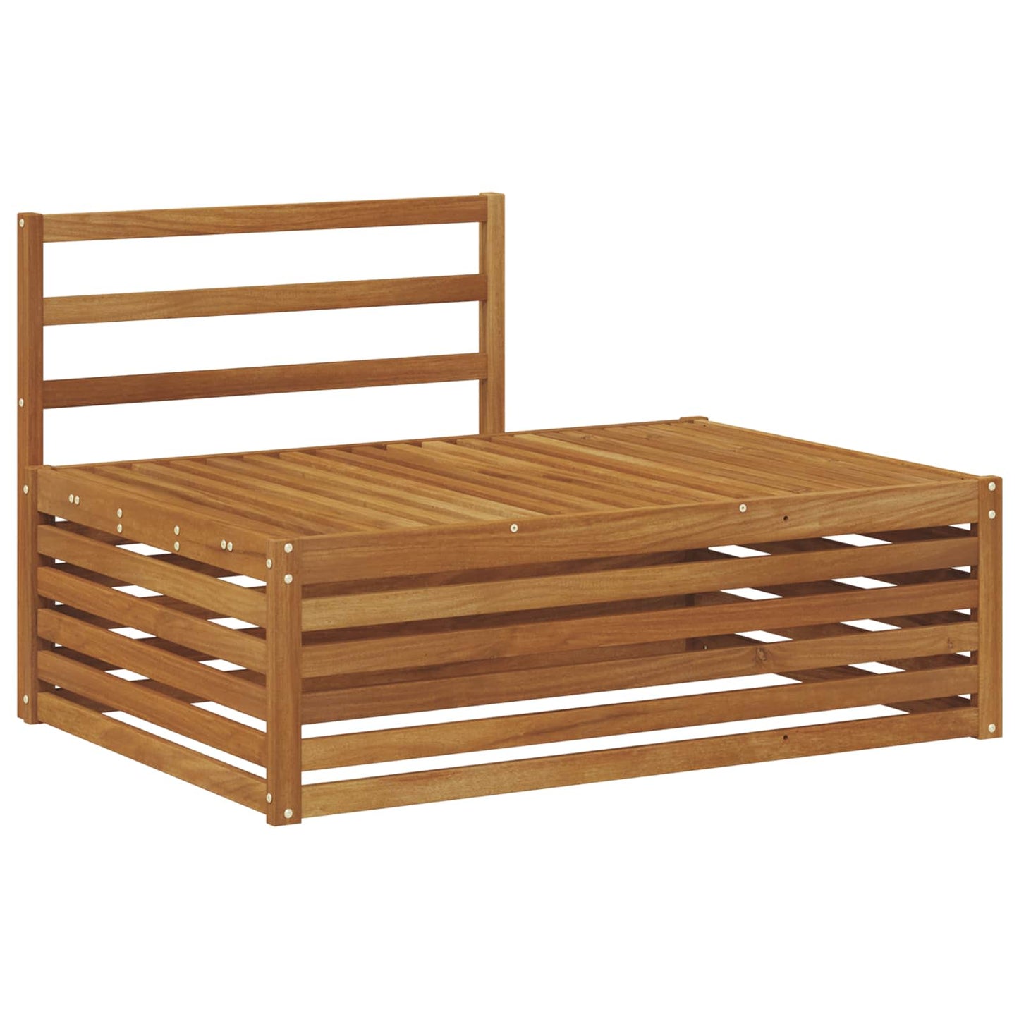 Outdoor-Sofagarnitur 5 Stück Natur Massivholz Akazie