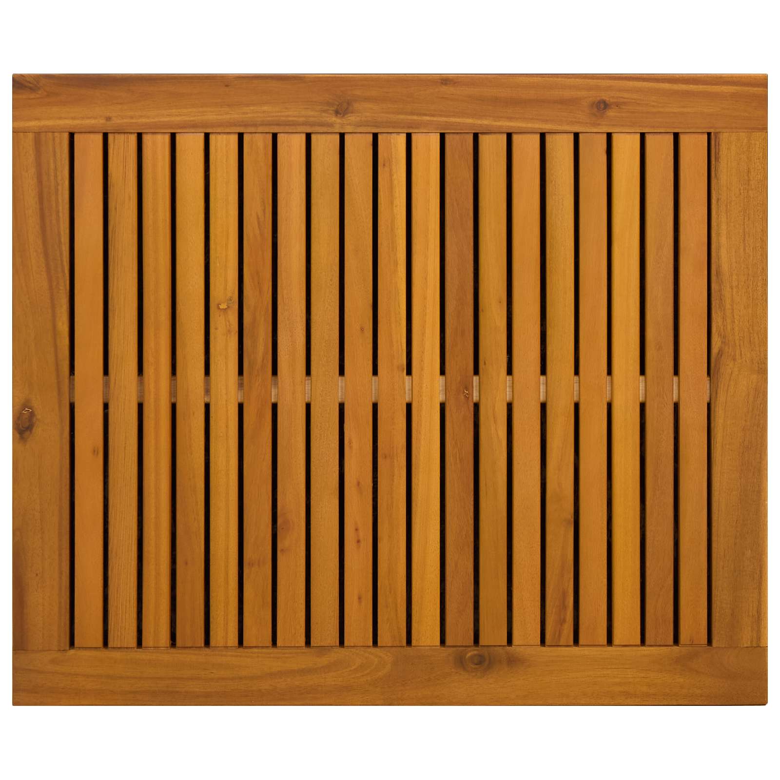 Gartenlagerbox 185 L Massivholz Akazie 60 x 50 x 56 cm Schwarz