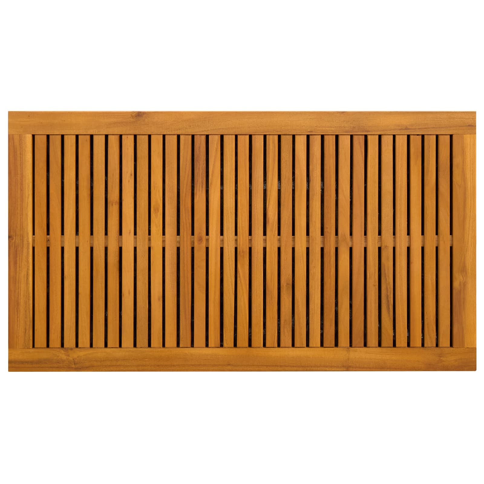 Gartenlagerbox 141 L Massivholz Akazie 90 x 50 x 56 cm Schwarz