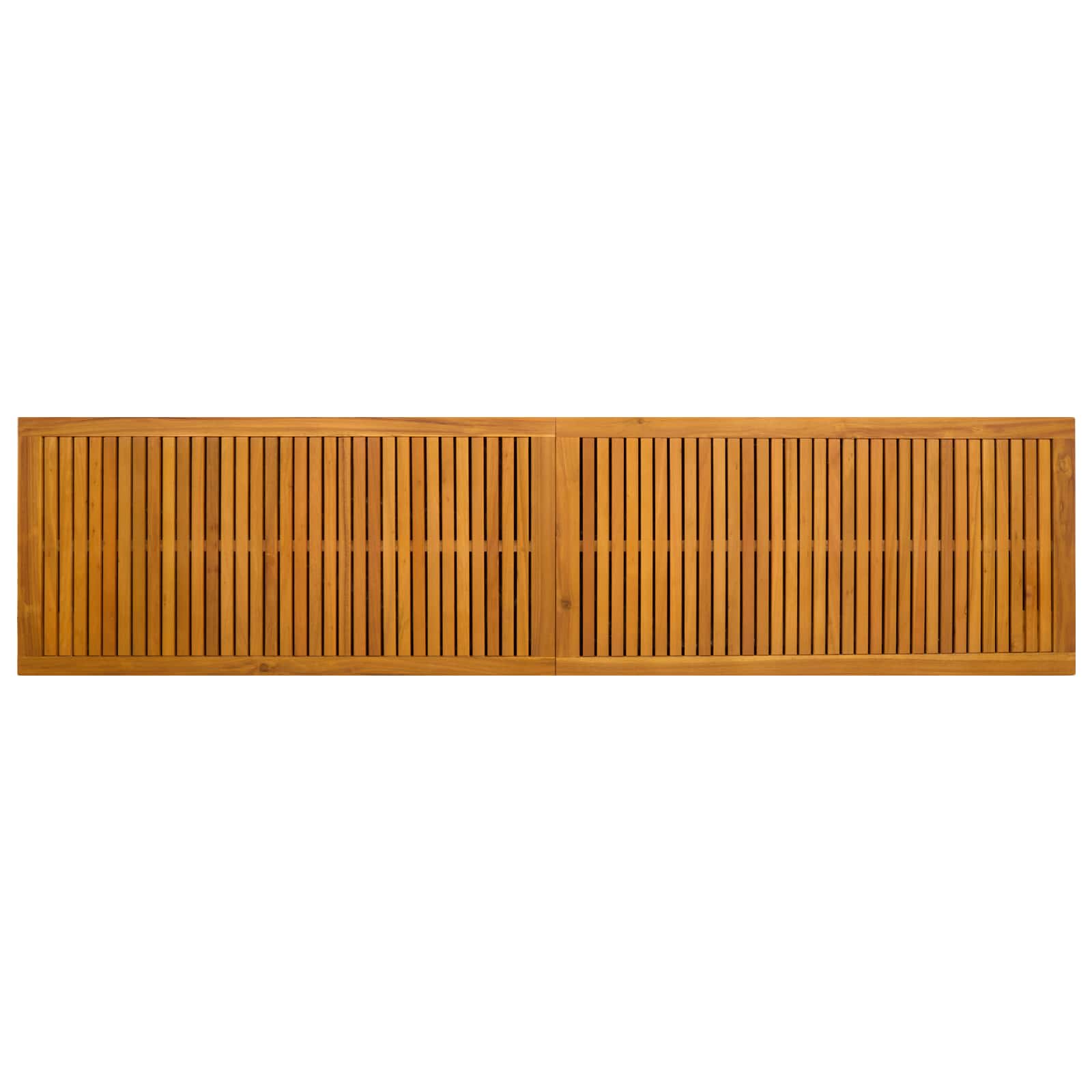 Gartenlagerbox 333 L Massivholz Akazie 200 x 50 x 56 cm Schwarz