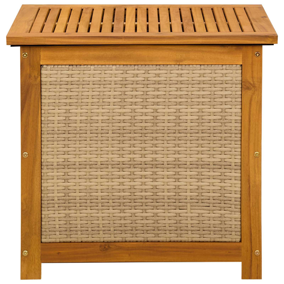 Gartenlagerbox 88 L Massivholz Akazie 60 x 50 x 56 cm Beige