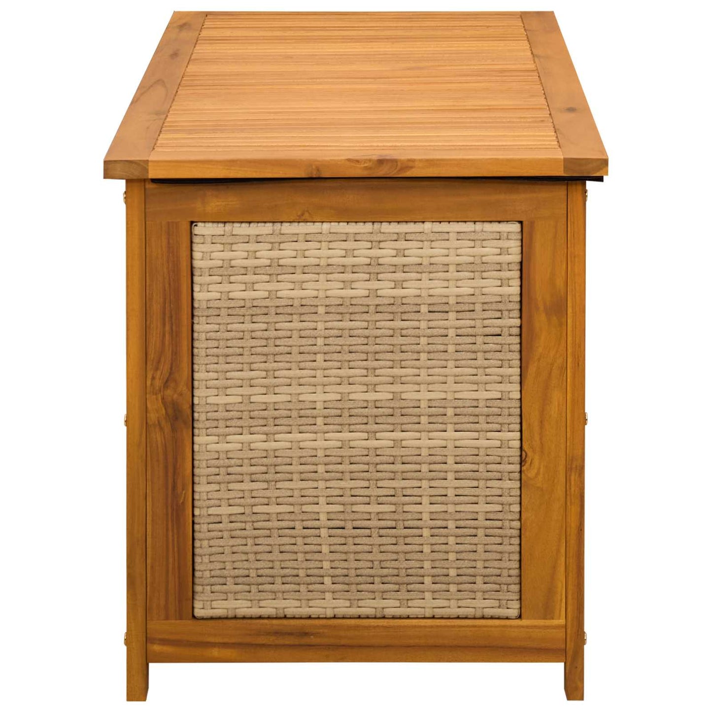 Gartenlagerbox 88 L Massivholz Akazie 60 x 50 x 56 cm Beige