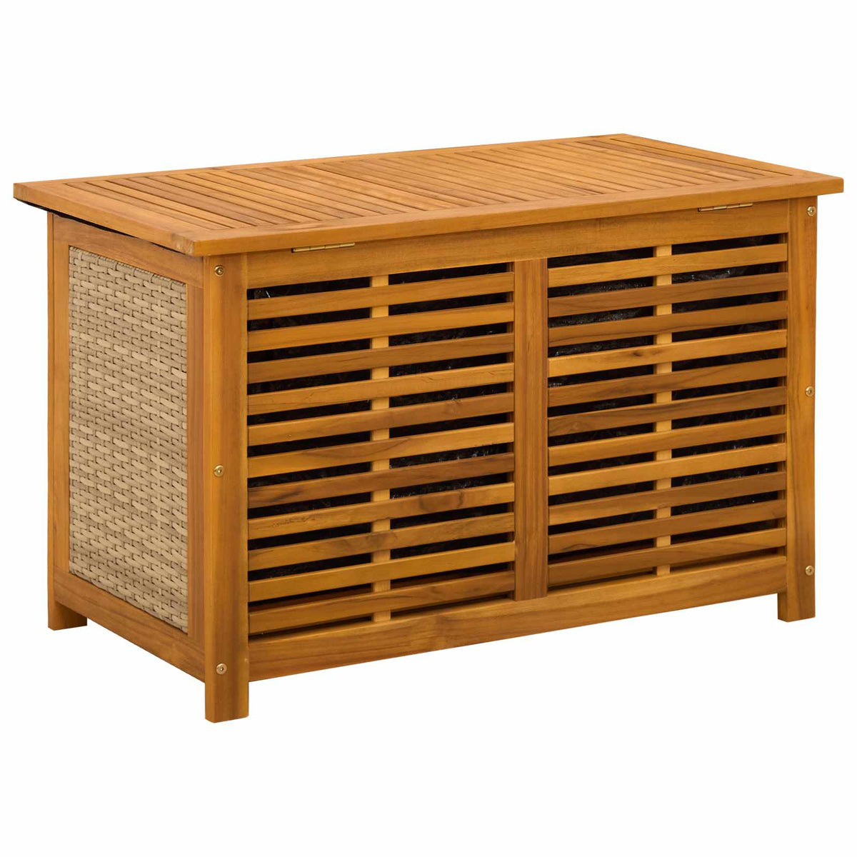Gartenlagerbox 141 L Massivholz Akazie 90 x 50 x 56 cm Beige