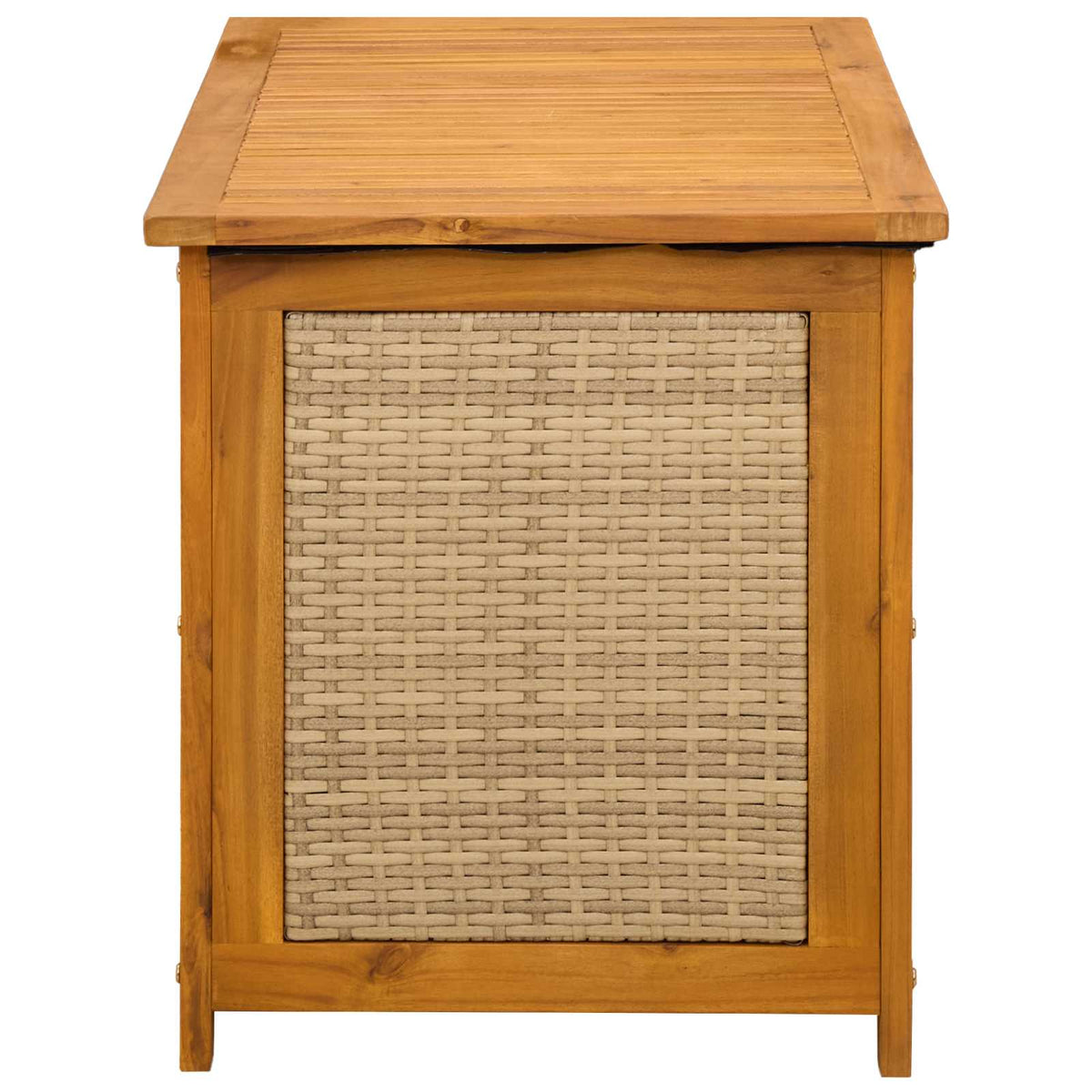 Gartenlagerbox 141 L Massivholz Akazie 90 x 50 x 56 cm Beige