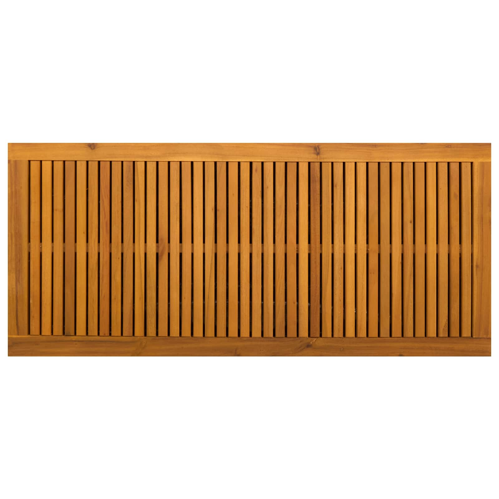 Gartenlagerbox 185 L Massivholz Akazie 113 x 50 x 56 cm Beige