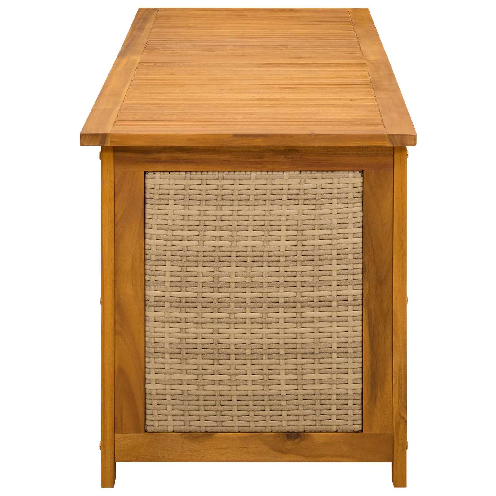 Gartenlagerbox 185 L Massivholz Akazie 150 x 50 x 56 cm Beige