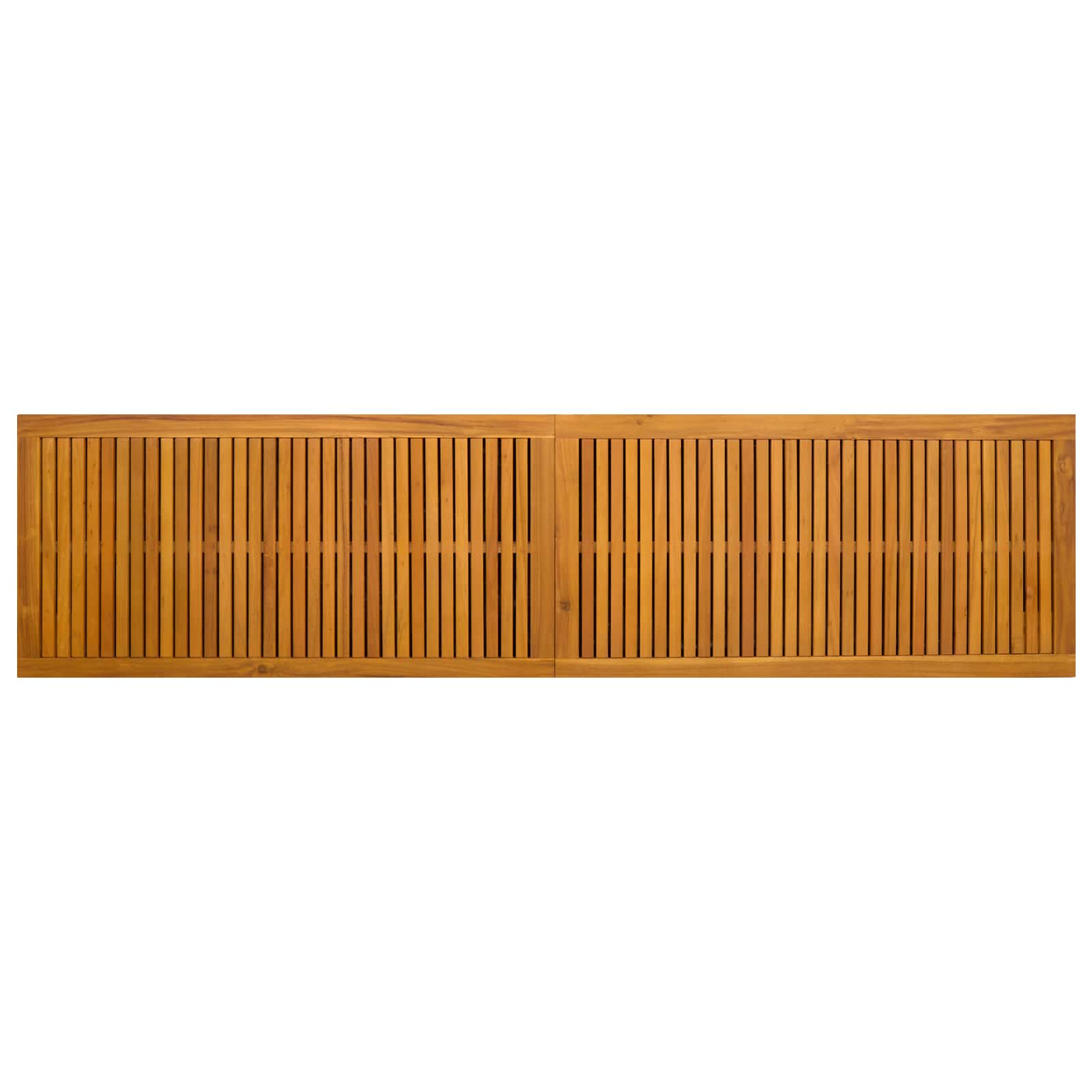 Gartenlagerbox 185 L Massivholz Akazie 200 x 50 x 56 cm Beige