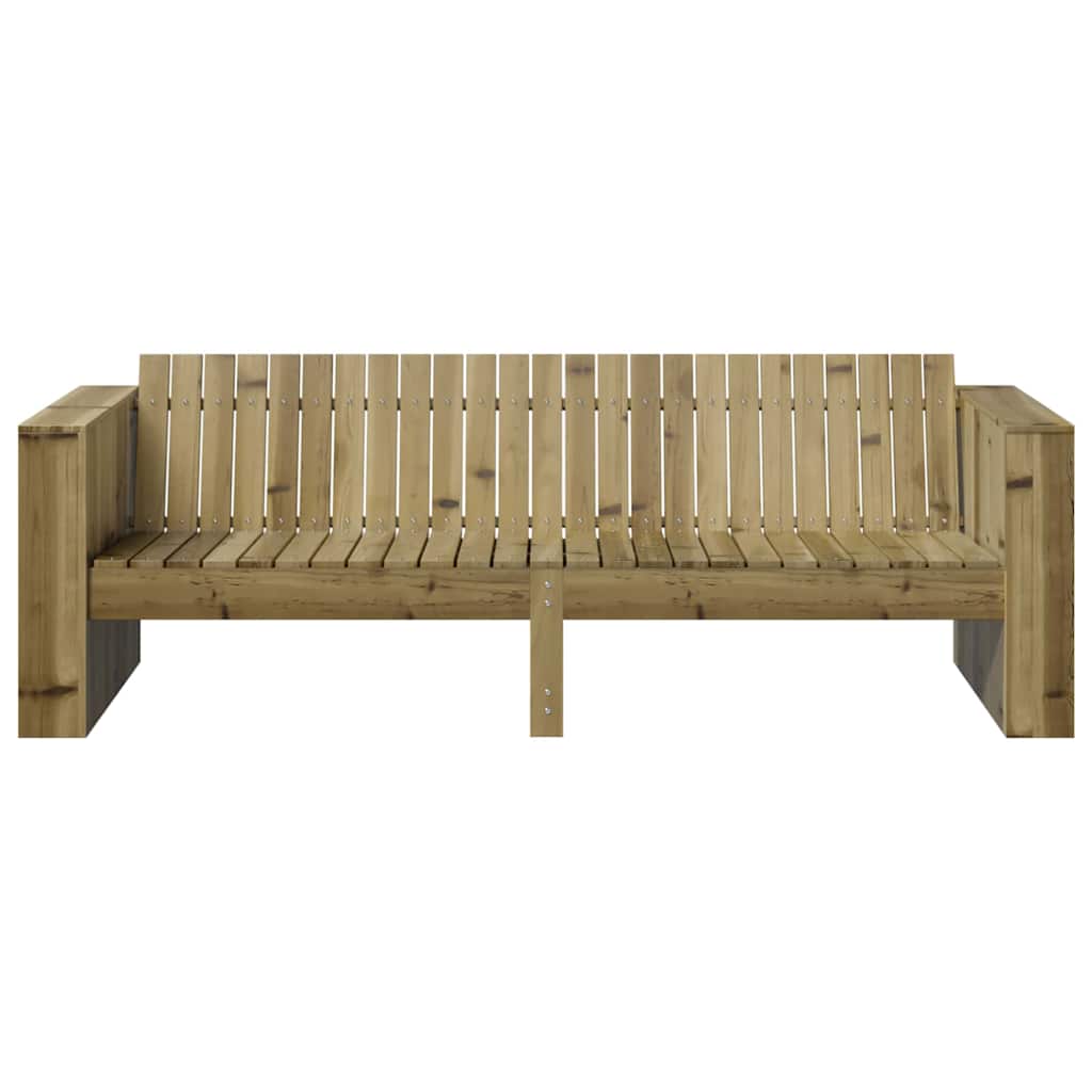 Gartensofa Grün 185.5 x 60 x 62 cm Imprägniertes Kiefernholz