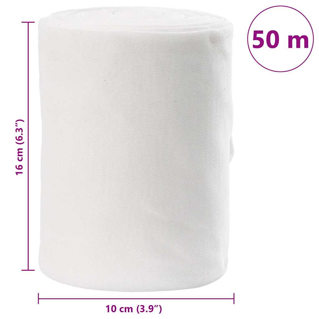 Abflussrohr Weiß 16 x 5000 cm Stoff