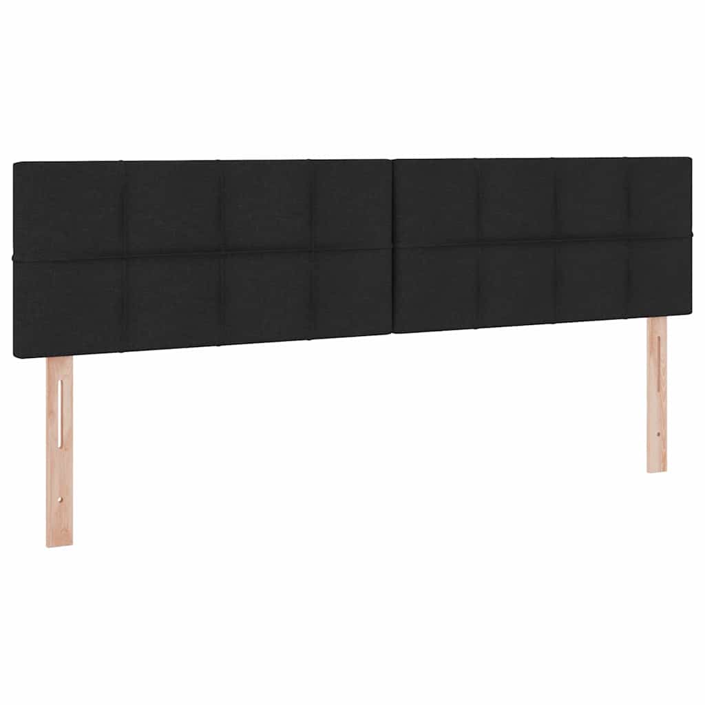 Aufbewahrungsbett mit Matratze Schwarz 160 x 200 cm Samt