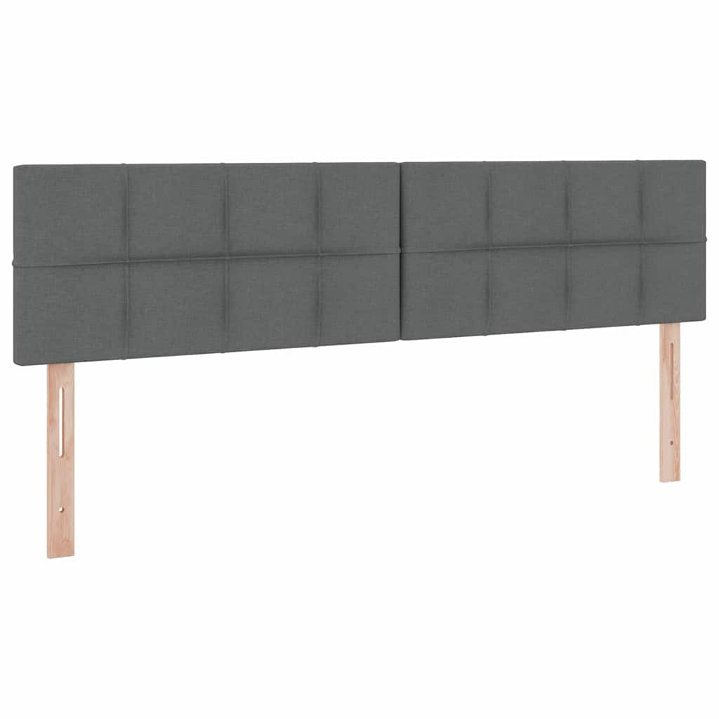 Aufbewahrungsbett Dunkelgrau 200 x 200 cm Kunstleder