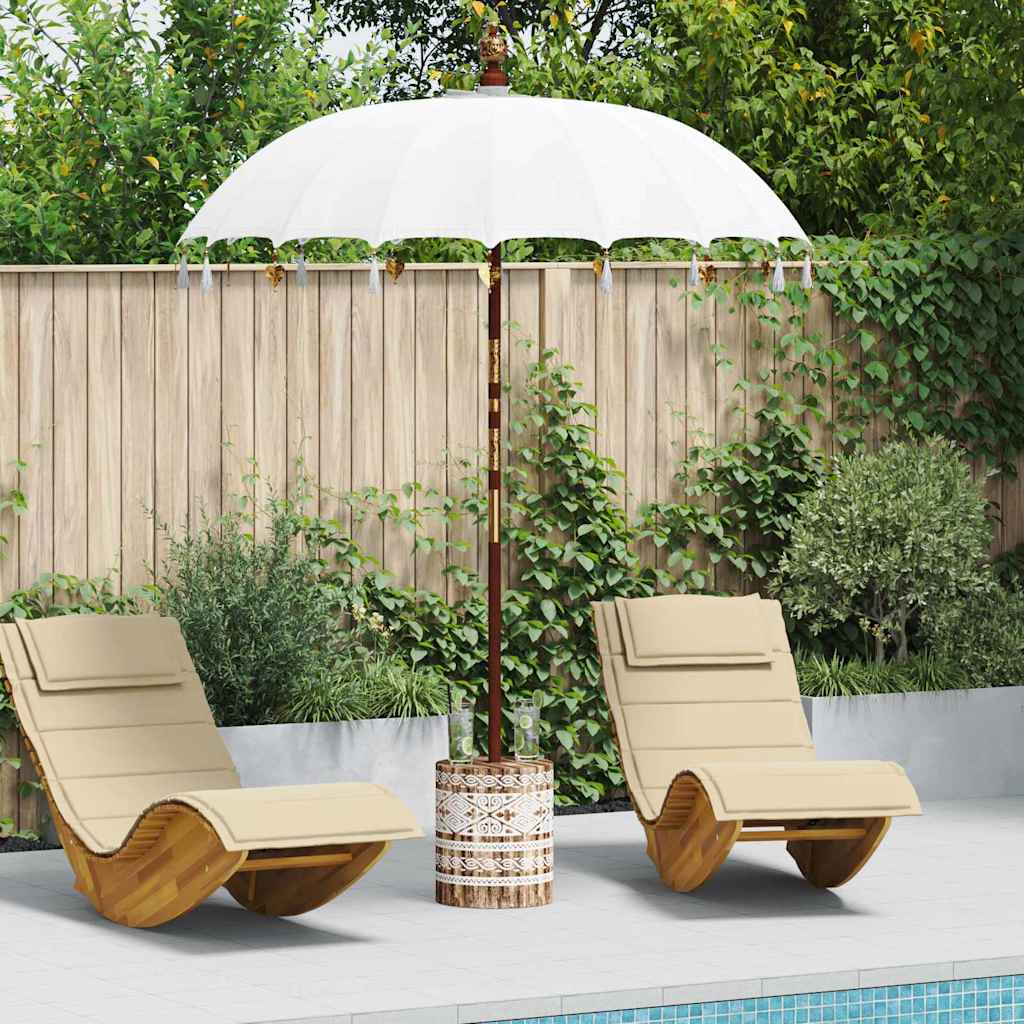Balinesischer Sonnenschirm 260 Creme 180-190 cm
