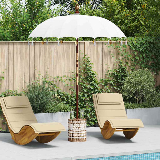 Balinesischer Sonnenschirm 260 Creme 180-190 cm