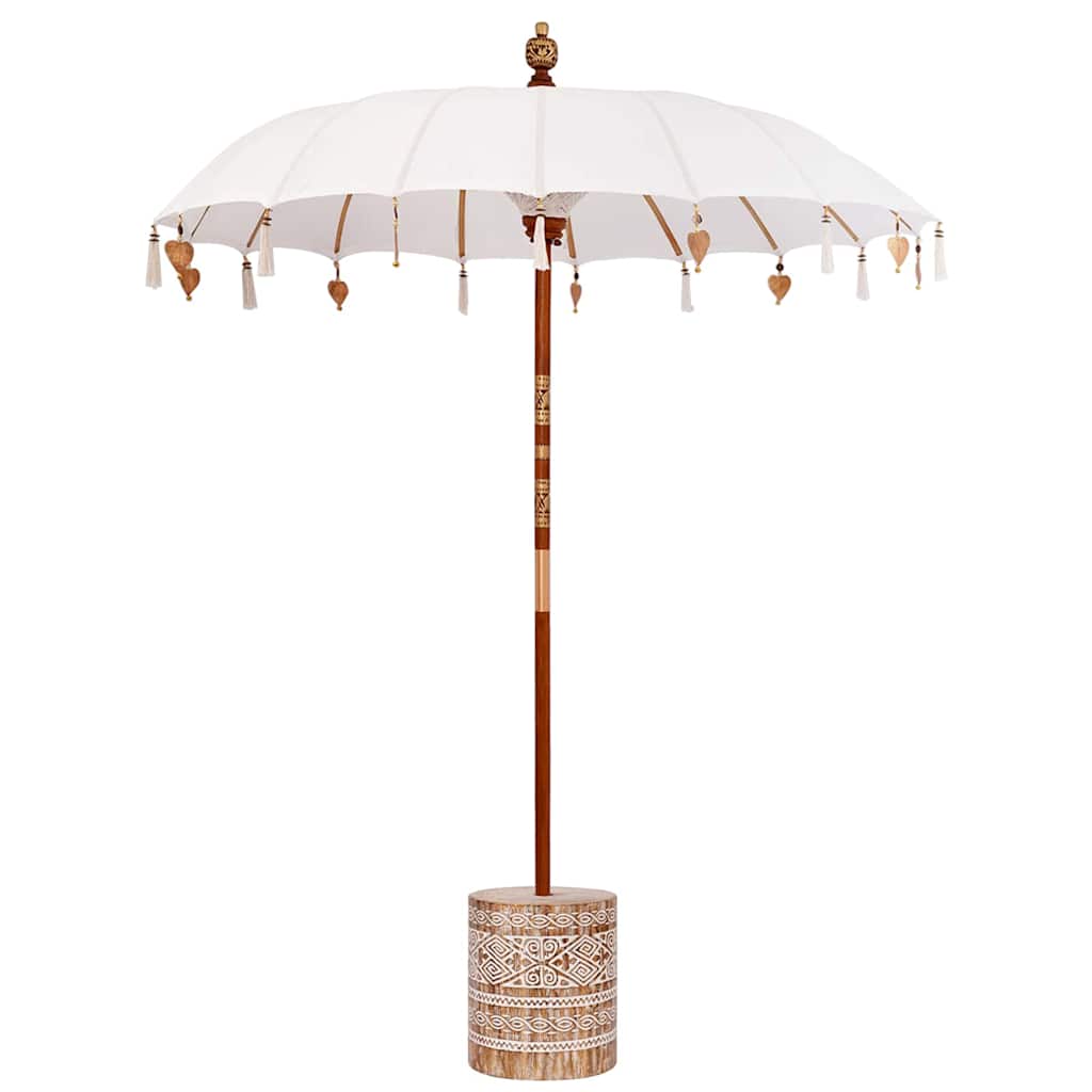 Balinesischer Sonnenschirm 260 Creme 180-190 cm