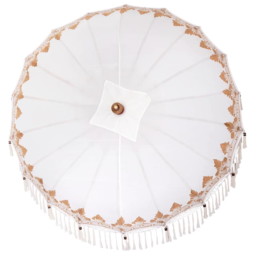 Balinesischer Sonnenschirm Creme 180-190 cm