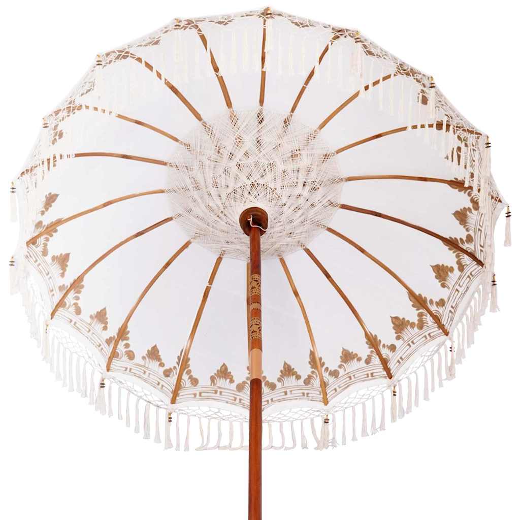 Balinesischer Sonnenschirm Creme 180-190 cm