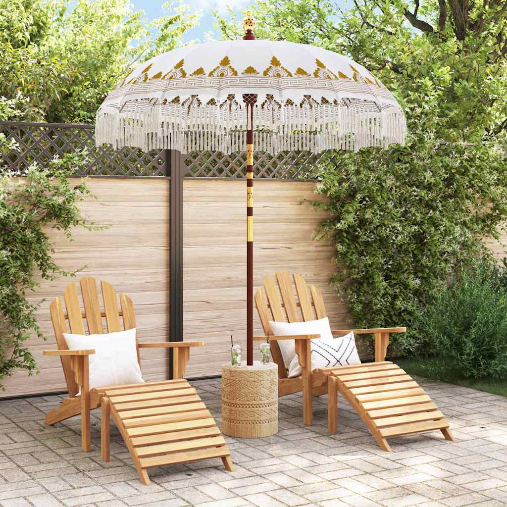 Balinesischer Sonnenschirm Creme 180-190 cm