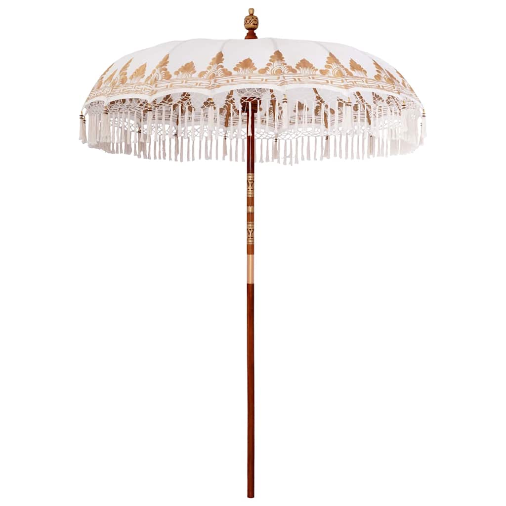 Balinesischer Sonnenschirm Creme 180-190 cm