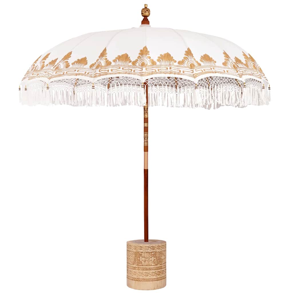 Balinesischer Sonnenschirm Creme 215 x 215 x 260 cm