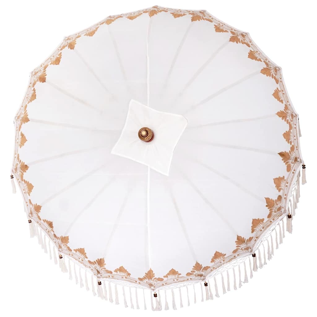 Balinesischer Sonnenschirm 260 Creme 210-220 cm