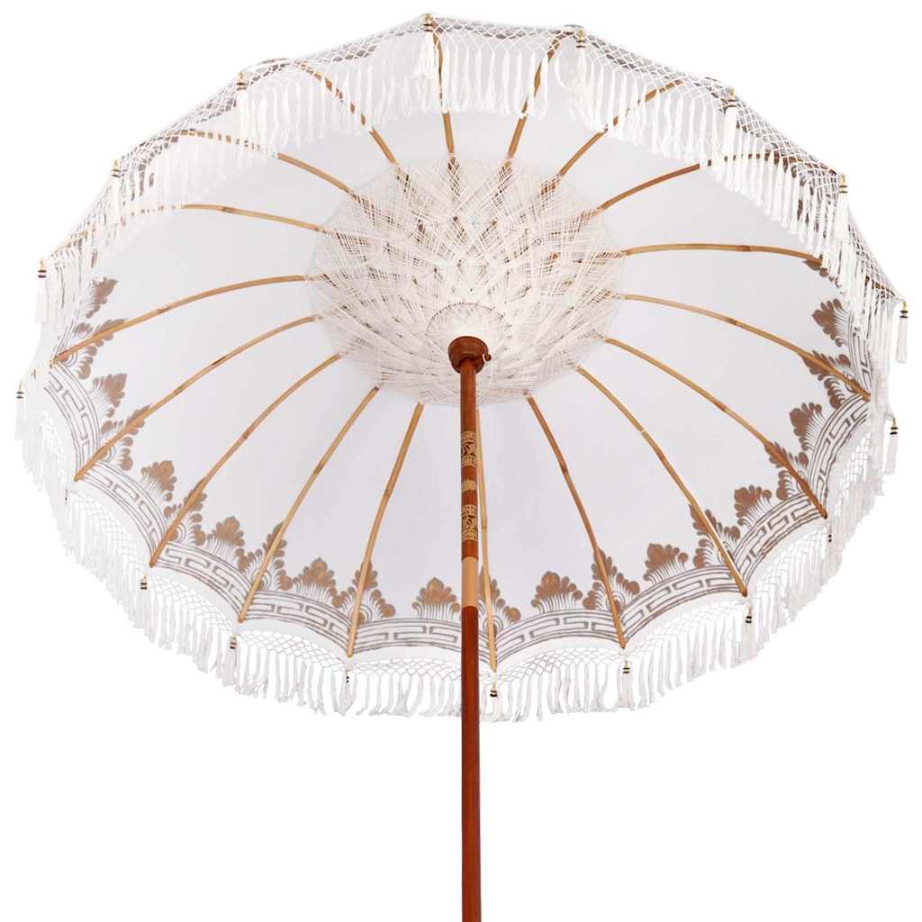 Balinesischer Sonnenschirm 260 Creme 210-220 cm