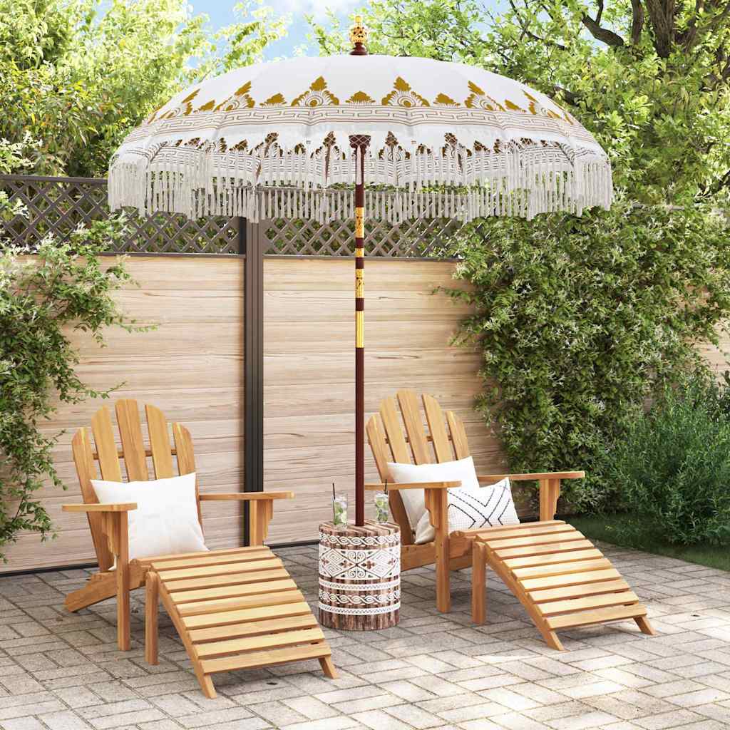 Balinesischer Sonnenschirm 260 Creme 210-220 cm