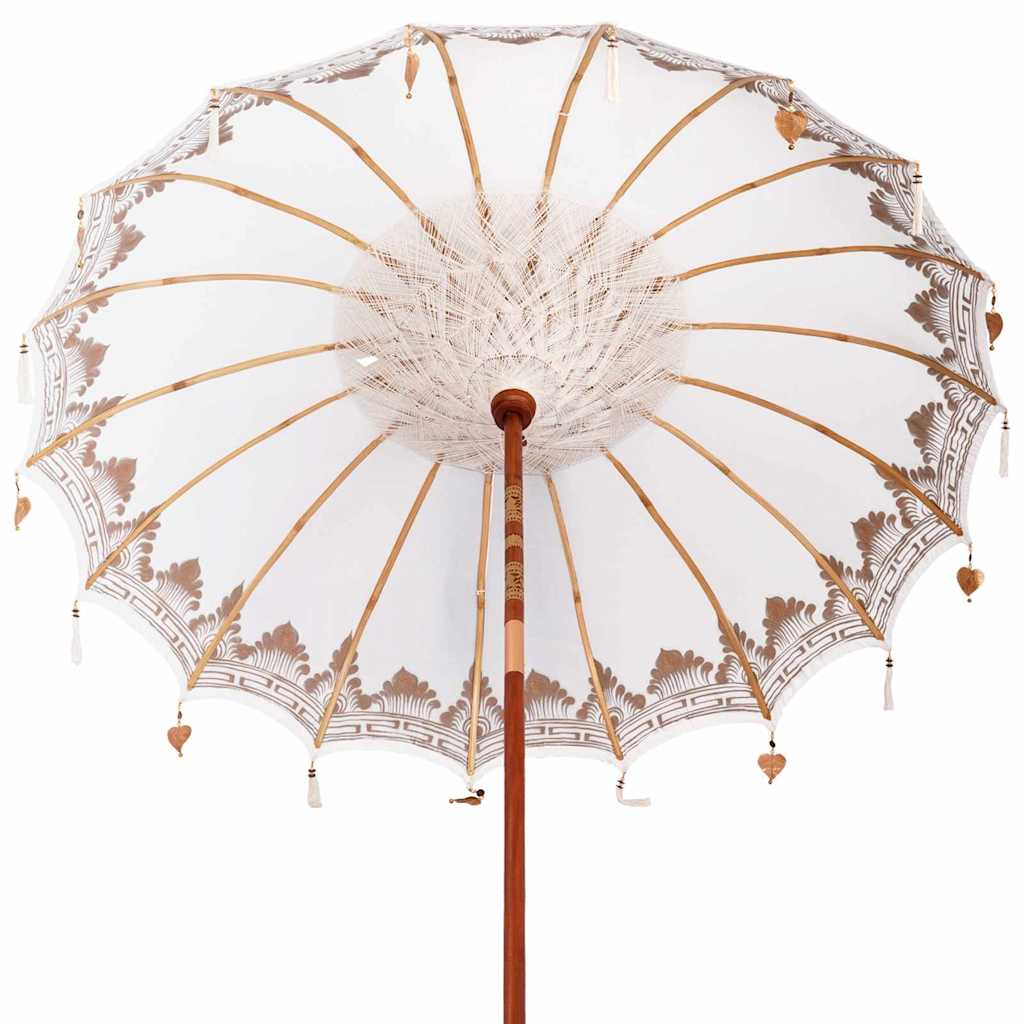 Balinesischer Sonnenschirm 260 2 pcs Creme 210-220 cm