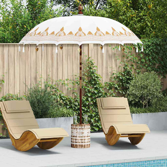 Balinesischer Sonnenschirm 260 2 pcs Creme 210-220 cm