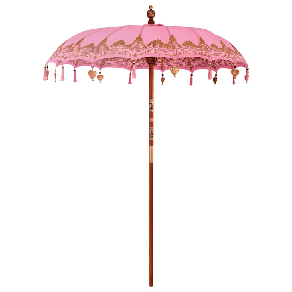 Balinesischer Sonnenschirm Rosa 180-190 cm