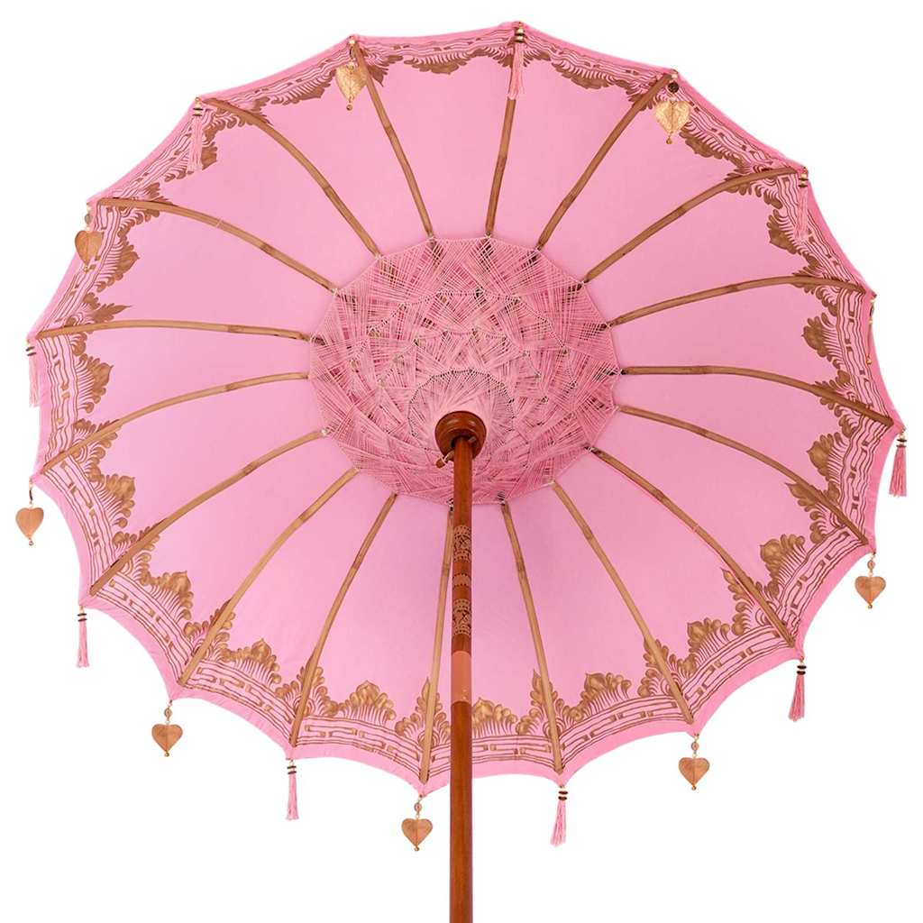 Balinesischer Sonnenschirm Rosa 180-190 cm