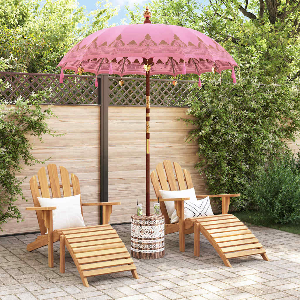 Balinesischer Sonnenschirm 260 Rosa 180-190 cm