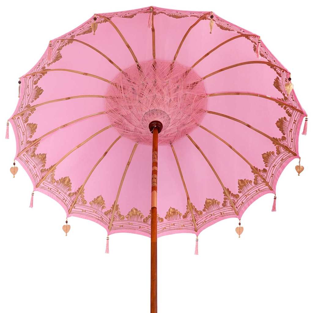 Balinesischer Sonnenschirm Rosa 215 x 215 x 260 cm