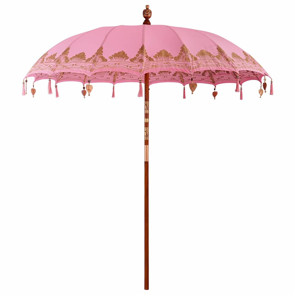 Balinesischer Sonnenschirm Rosa 215 x 215 x 260 cm