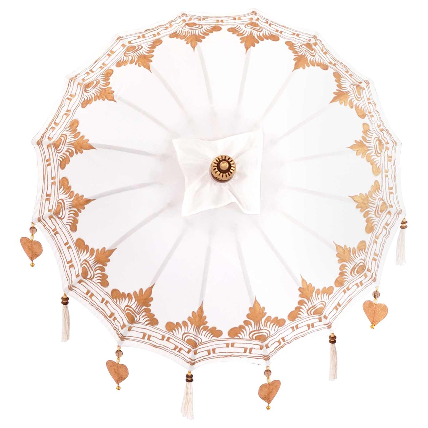 Balinesischer Sonnenschirm Creme 95 x 95 x 260 cm