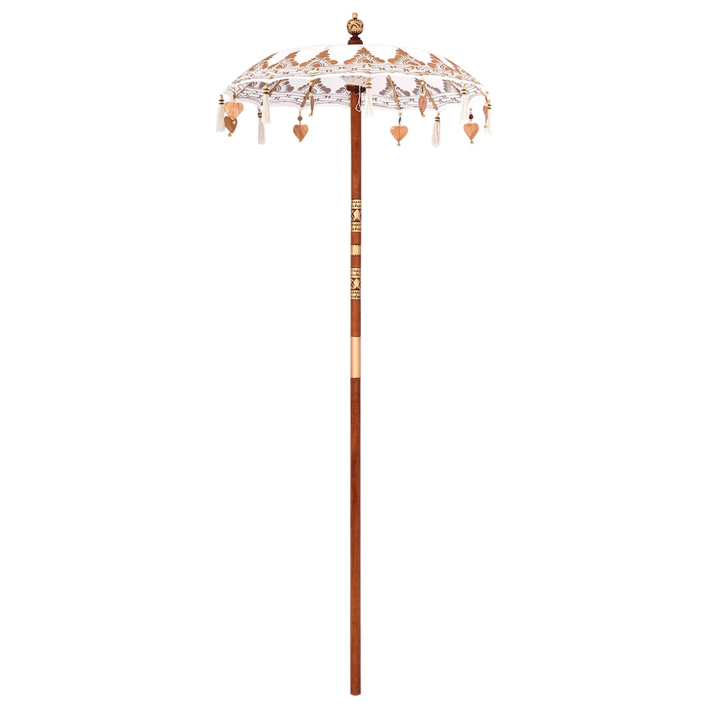 Balinesischer Sonnenschirm Creme 95 x 95 x 260 cm