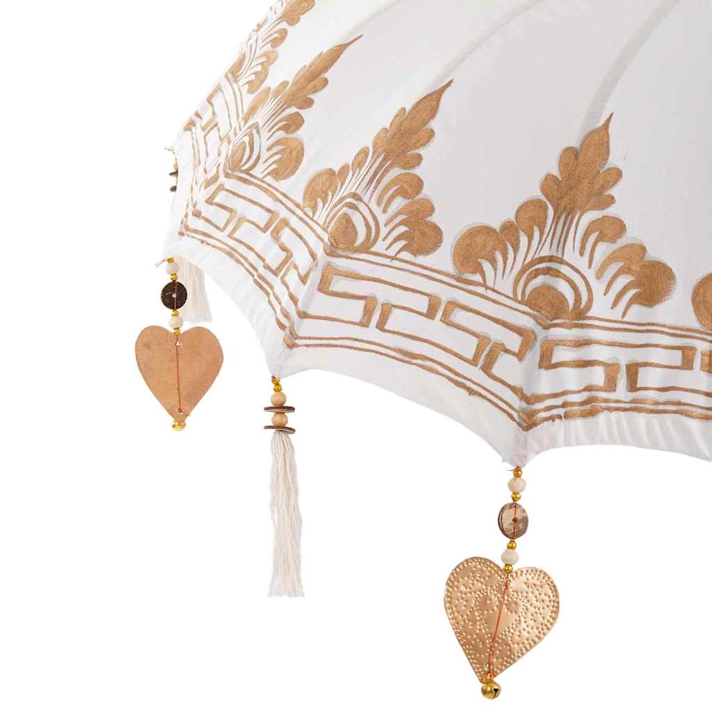 Balinesischer Sonnenschirm 260 Creme 95-100 cm