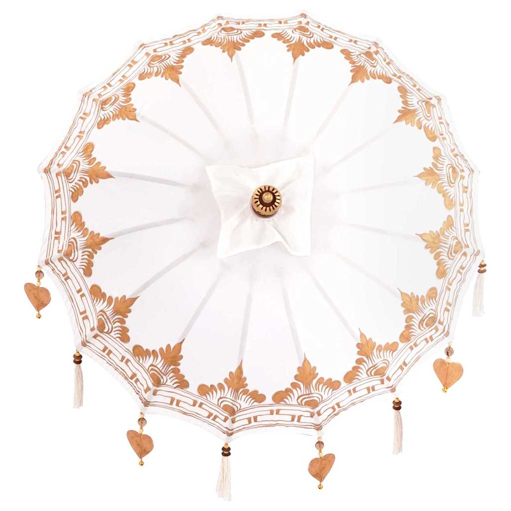 Balinesischer Sonnenschirm 260 Creme 95-100 cm