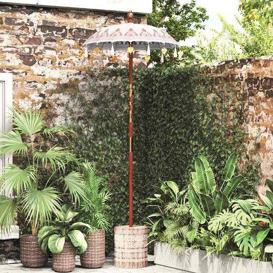 Balinesischer Sonnenschirm 260 Creme 95-100 cm