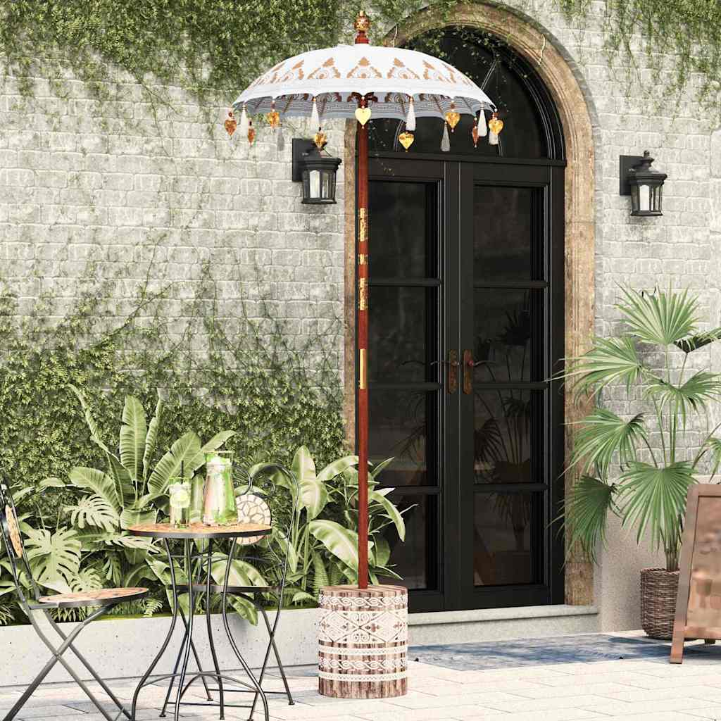 Balinesischer Sonnenschirm 260 Creme 95-100 cm