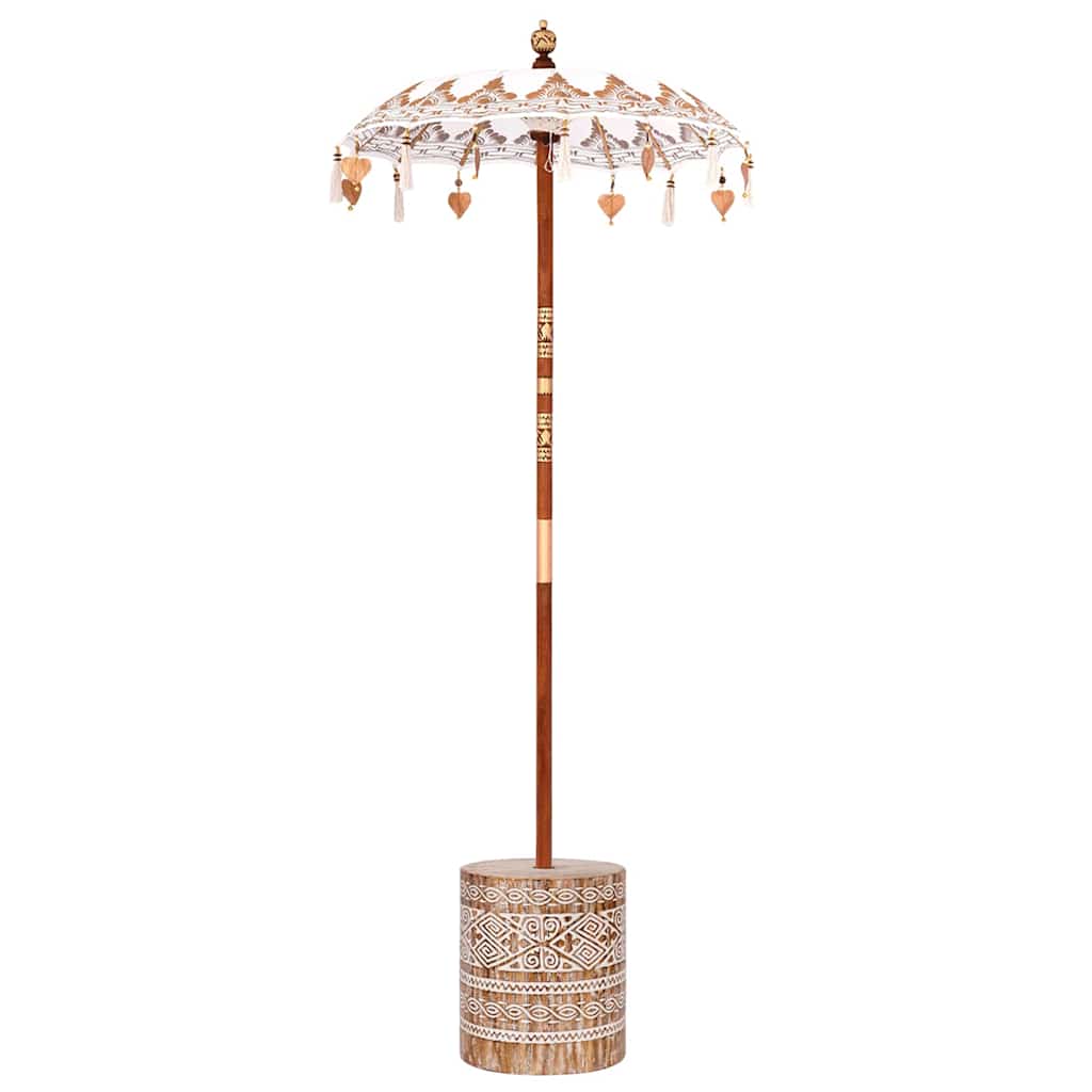 Balinesischer Sonnenschirm 260 Creme 95-100 cm