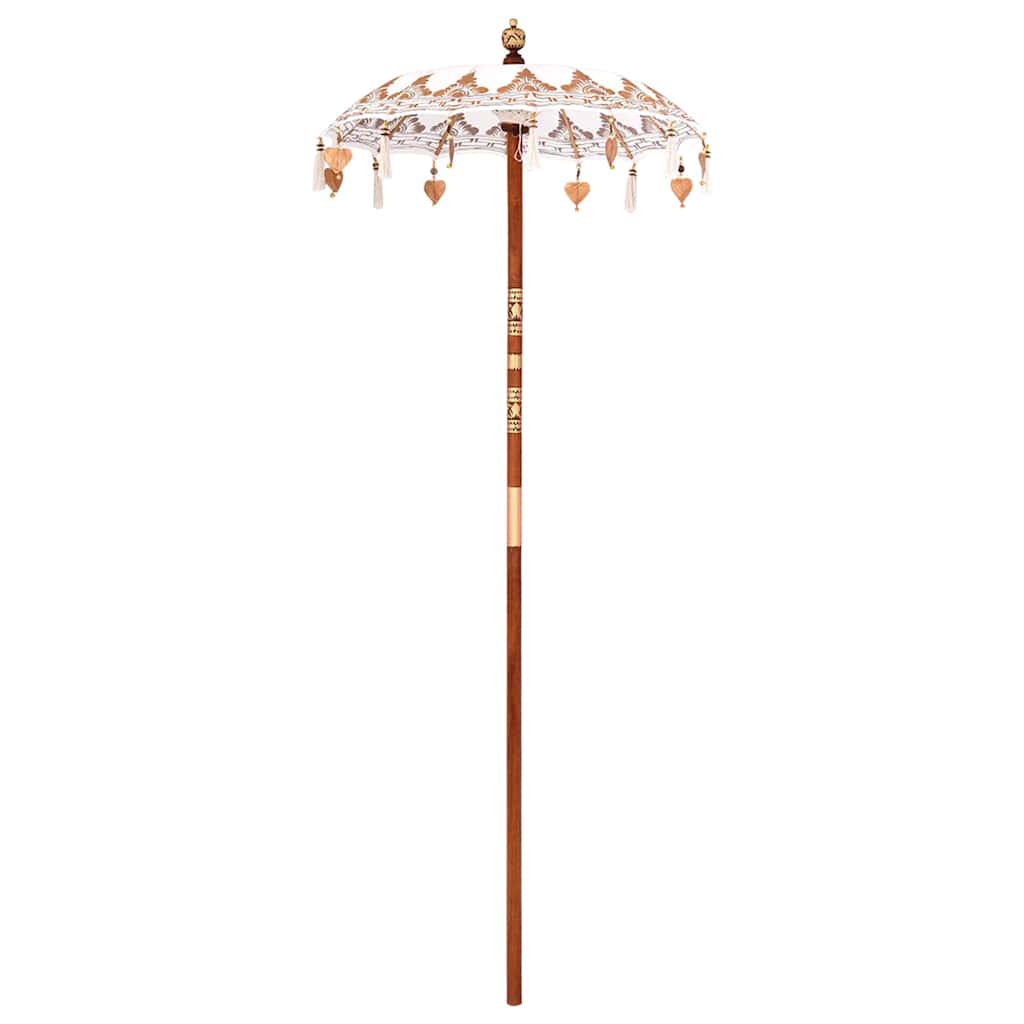 Balinesischer Sonnenschirm 260 Creme 95-100 cm