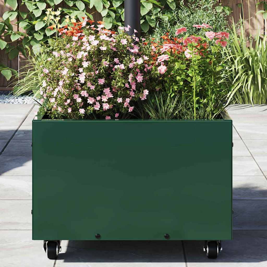 Sonnenschirmständer 11.75 kg Grün Stahl Quadratisch