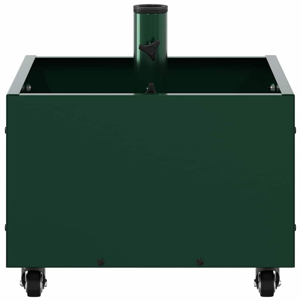 Sonnenschirmständer 11.75 kg Grün Stahl Quadratisch