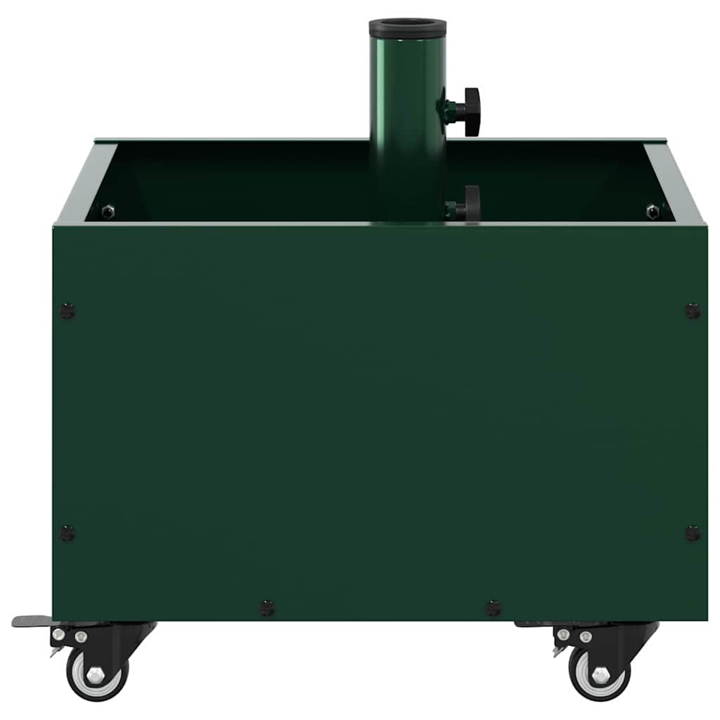 Sonnenschirmständer 11.75 kg Grün Stahl Quadratisch